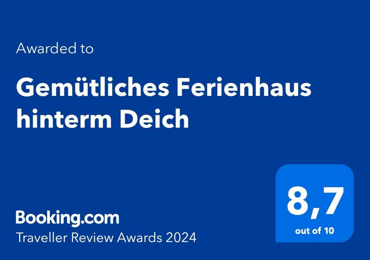 Gemuetliches Ferienhaus Hinterm Deich Nordstrand Exterior foto