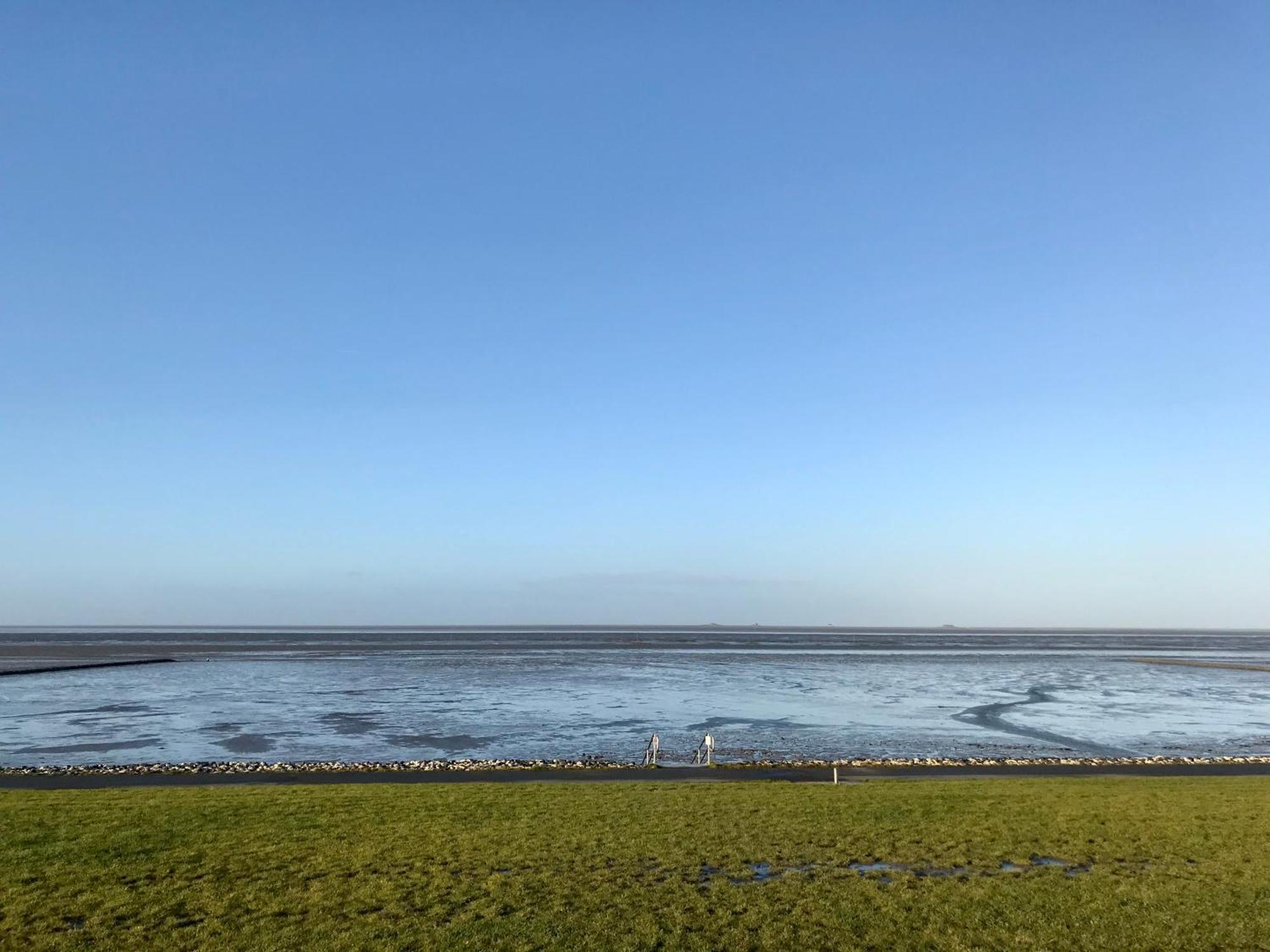Gemuetliches Ferienhaus Hinterm Deich Nordstrand Exterior foto