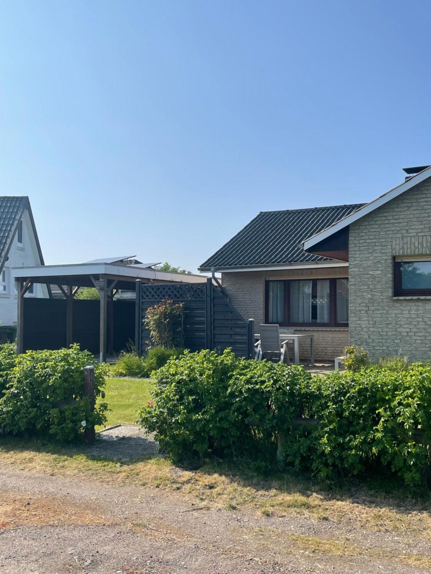 Gemuetliches Ferienhaus Hinterm Deich Nordstrand Exterior foto